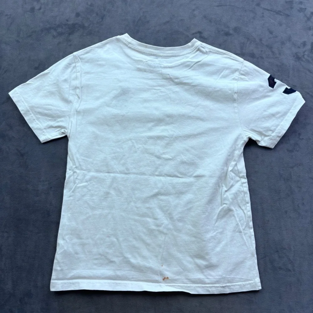 Polo Ralph Lauren Boys White Big Pony Short Sleeve T-Shirt Size M 10-12